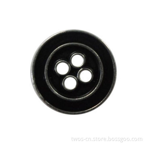 Metal Button with 4 Holes, Available in Various Designs